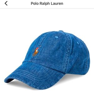 Denim blue Polo hat